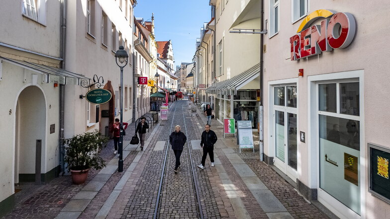 In der Bäckerstraße in Döbeln liegt die teuerste Zone für Bodenrichtwerte. Laut dem Landratsamt liegt der ermittelte Wert bei 207 Euro pro Quadratmeter.