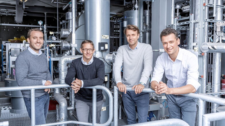 Die Sunfire Geschäftsführung (v.l.n.r.): Stephan Garabet, Bernhard Zwinz, Nils Aldag & Christian von Olshausen