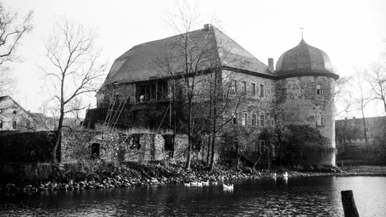 Das Wasserschloss Mechelgrün in Neuensalz im Vogtlandkreis ist nur eines von vielen historischen Gebäuden in Sachsen, die heute nicht mehr existieren.