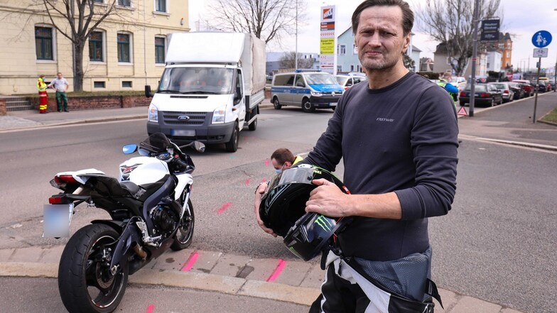 Thomas Gräfling war als Biker an dem Unfall beteiligt und mahnt zur gegenseitigen Rücksichtnahme von Auto- und Motorradfahrern.