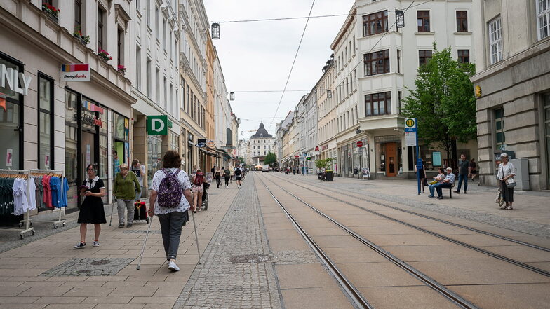 Auch die Berliner Straße wird leerer, wenn Görlitz Einwohner verliert.