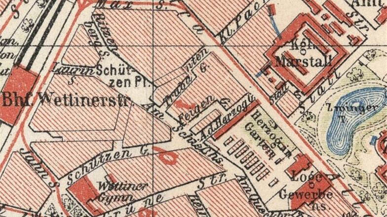 Auf Stadtplänen um 1900 waren sowohl Trabanten- als auch Feigengasse noch eingezeichnet.
