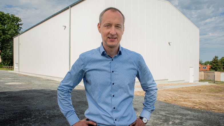 Matthias Böhme ist Geschäftsführer der SHZ Großröhrsdorf. Er hatte die Idee zum Recyceln von Spanngurten.