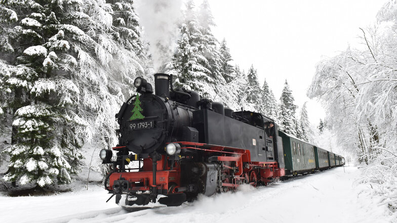 Ein bisschen Schnee für die Atmosphäre: Darauf hoffen die Macher von „Bimmelbahn und Lichterglanz“.