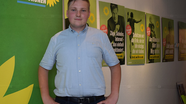 Lukas Mosler ist seit 2018 Mitglied bei Bündnis 90/ Die Grünen und jetzt Direktkandidat.