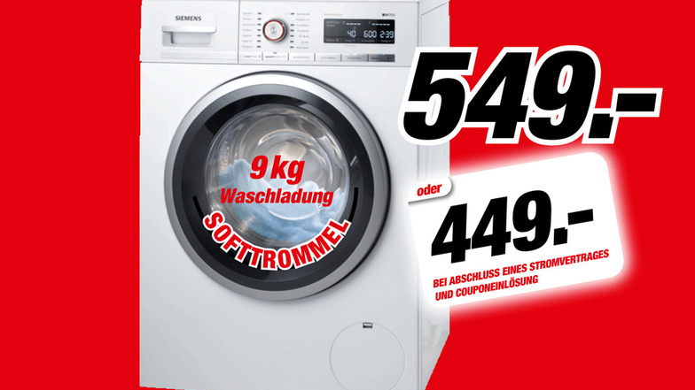 Siemens Waschmaschine WM 14 5 FCB für 549 Euro