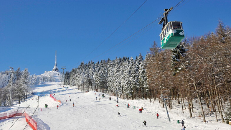 Die Skisaison am Jeschken beginnt.