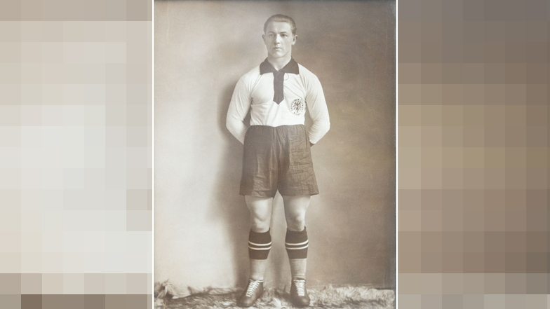 Richard Hofmann im Dress der deutschen Nationalmannschaft im Jahr 1930.  Archivfoto: privat