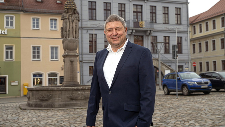 Holm Große will Oberbürgermeister von Bischofswerda bleiben. Er tritt als einziger Kandidat zur Wahl an.