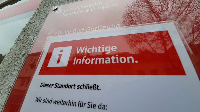 Immer mehr Sparkassenfilialen in Sachsen schließen