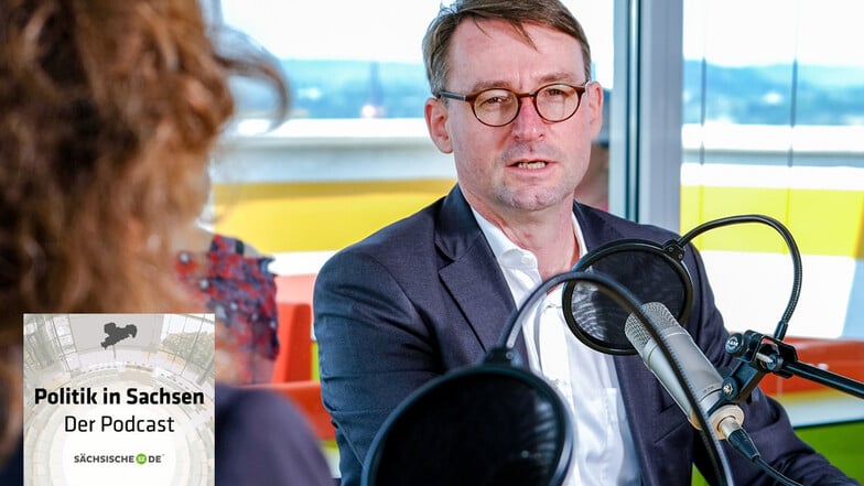 Sachsens Innenminister Roland Wöller stellt sich im Podcast "Politik in Sachsen" den Fragen von SZ-Politikchefin Annette Binninger.