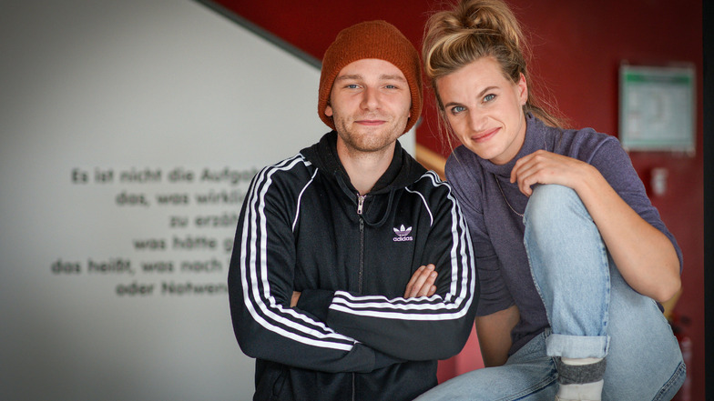 Julian Laybourne und Larissa Ruppert gehören jetzt zum Ensemble des Deutsch-Sorbischen Volkstheaters Bautzen.