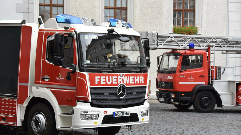 Die Feuerwehr rückte zu einem Baustellenbrand in der Wildsruffer Altstadt aus.