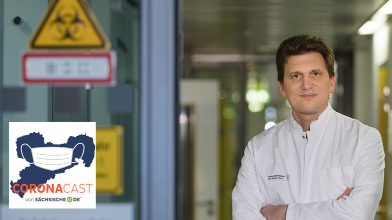 Alexander Dalpke leitet das Institut für Medizinische Mikrobiologie und Virologie an der Uniklinik Dresden. Im CoronaCast spricht der Virologe zur aktuellen Lage.