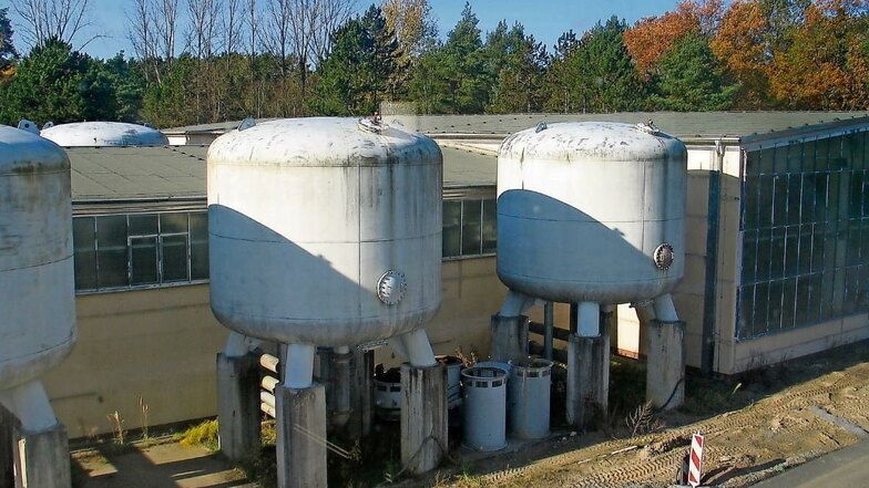 Das 1985 errichtete alte Wasserwerk in Boxberg geht bald vom Netz und wird 2022 abgerissen.