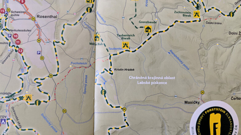 Zwischen Kristin Hradek (Mitte) und dem südlichen Schneeberg gibt es eine neue Route.