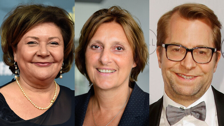 Susanne Laschet (v. l. n. r.), Britta Ernst und Daniel Holefleisch - das sind die Ehepartnerinnen- und Partner der Kanzlerkandidaten.
