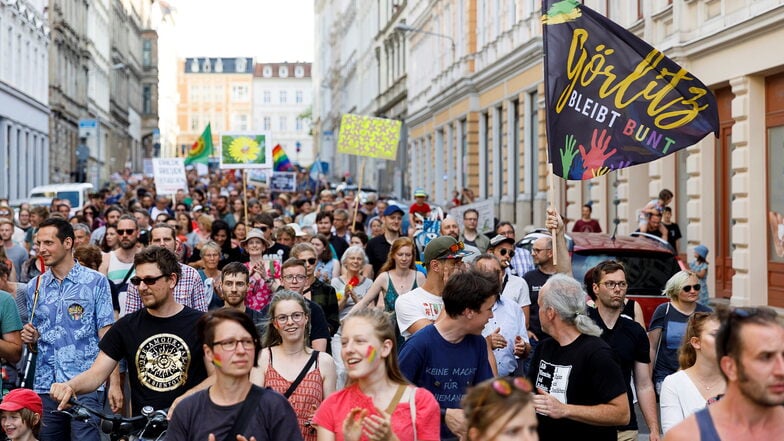 Auch im Wahljahr 2019 setzte "Görlitz bleibt bunt" mit Demos und anderen Veranstaltungen Zeichen.