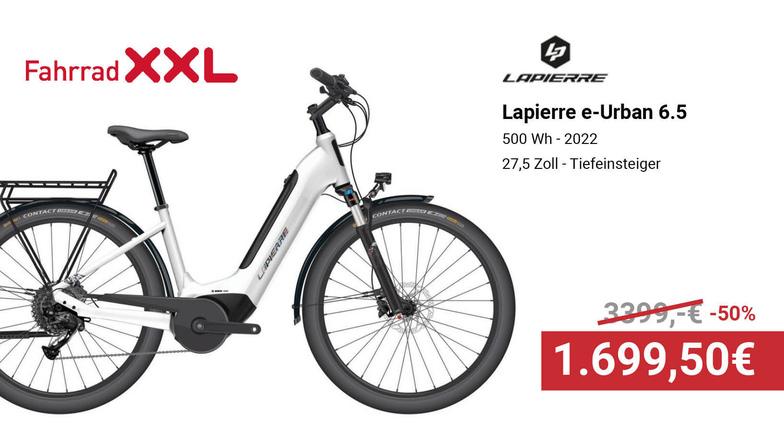 Was für ein Deal! Jetzt bei Fahrrad XXL vorbeischauen und dein E-Bike zum absoluten Spitzenpreis absahnen!