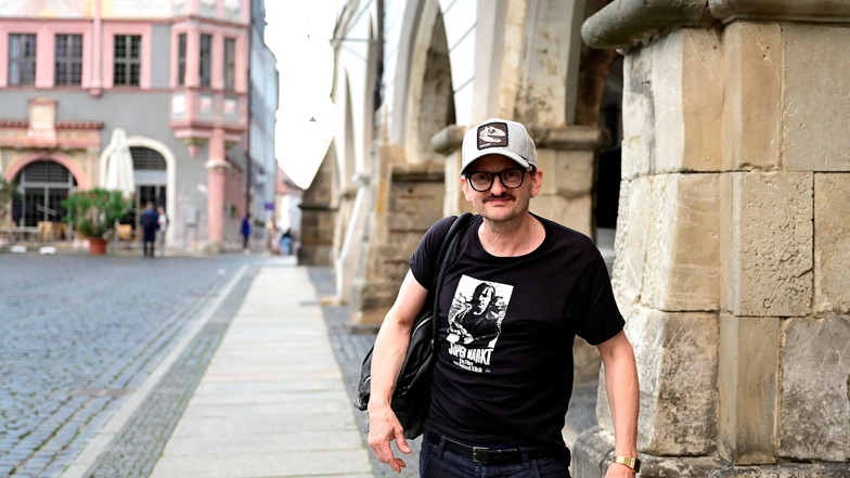 Schauspieler Milan Peschel war im vergangenen Jahr in Görlitz beim Dreh für den Film "Die Schule der magischen Tiere 3" in Görlitz.
