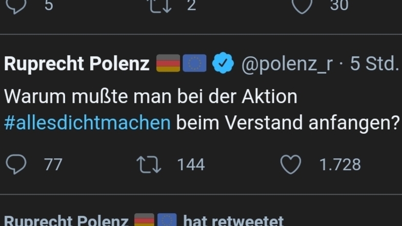 Spöttelt auf Twitter zurück: CDU-Politiker Ruprecht Polenz.
