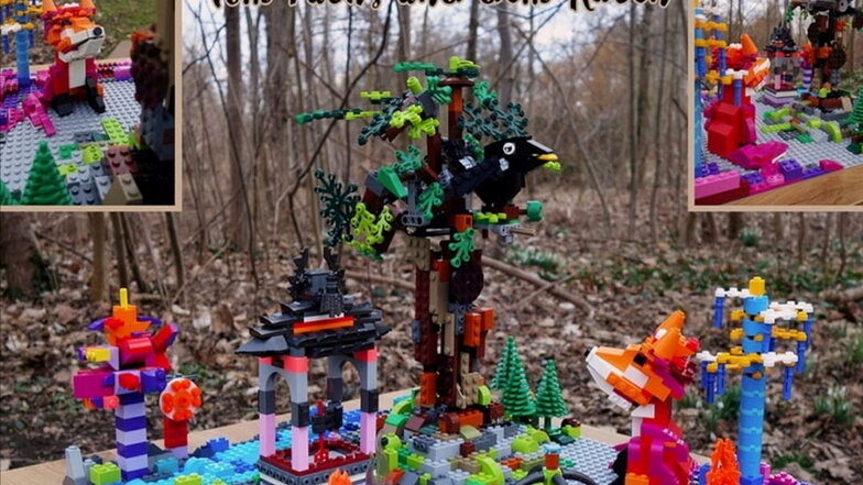 Vom Fuchs und dem Raben - so haben Bielers ihr neues Lego-Bild genannt. Es ist unter den besten 20 deutschlandweit!