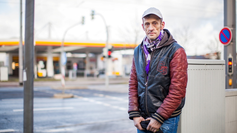 Axel Ziemann wartet noch immer auf eine Entschuldigung und die Haftentschädigung. Er saß für einen Raubüberfall auf die Tankstelle in der Löbtauer Straße in Dresden fünf Monate unschuldig im Gefängnis.