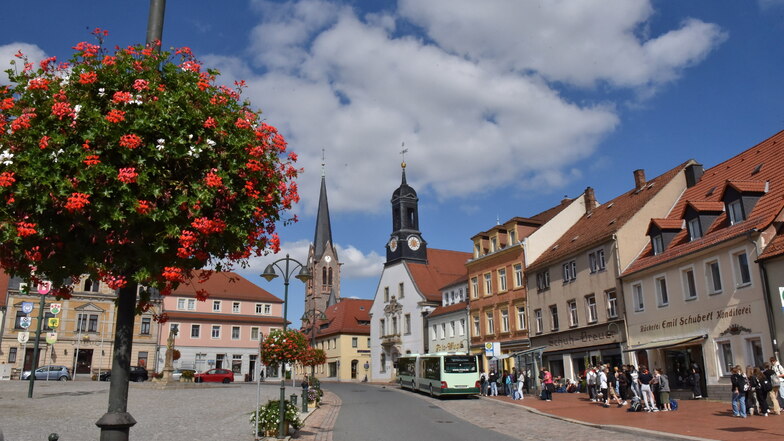 Das historische Rathaus am Wilsdruffer Markt ist Tagungsort des Stadtrat. Dieser wird im Juni neu gewählt. Es gibt 76 Bewerber.