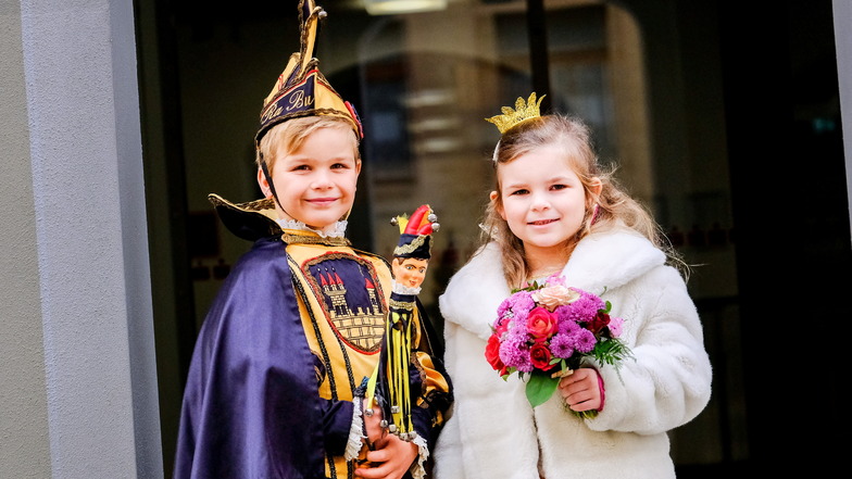 Das Radeburger Kinder-Prinzenpaar: Sophie I. und Matheo I.