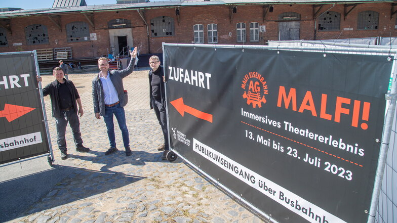 Im alten Güterbahnhof in Görlitz inszenierte das Gerhart-Hauptmann-Theater das Stück "Malfi!". Die Halle wird jetzt für mehrere Millionen Euro ausgebaut.