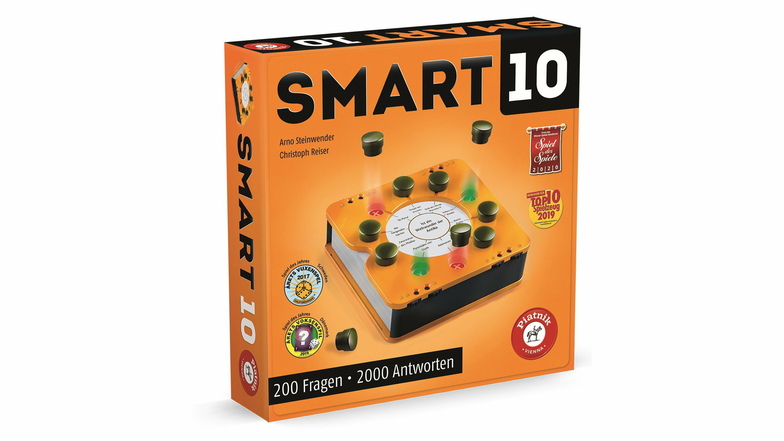 "Smart 10": für 2 bis 8 Spieler, ab 10 Jahren, Spieldauer 20 Minuten, Preis ca. 25 Euro.