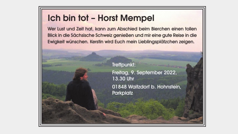 Die Traueranzeige von Horst Mempel