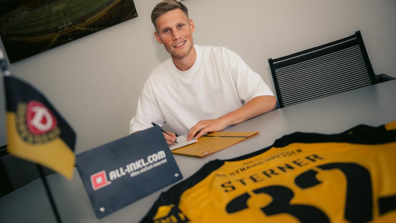 Jonas Sterner verstärkt bei Dynamo Dresden die Offensive. Der Mittelfeldspieler kommt leihweise von Bundesliga-Aufsteiger Holstein Kiel.