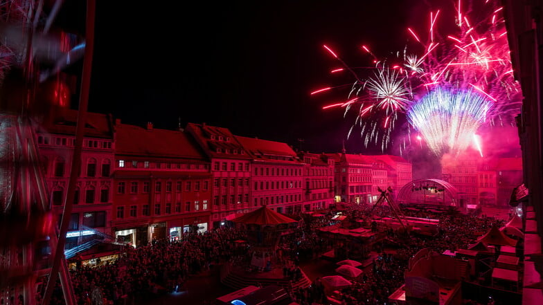 Endlich wieder Feuerwerk: Damit endete das Görlitzer Altstadtfest.