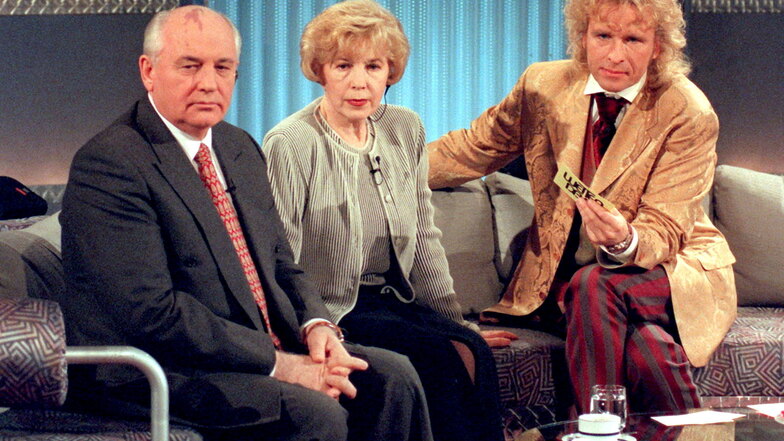 1996 waren Raissa und Michail Gorbatschow Gäste in der ZDF-Show «Wetten, dass..»