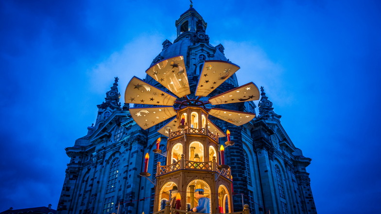 Weihnachtsbeleuchtung in Dresden: Frauenkirche bleibt dunkel