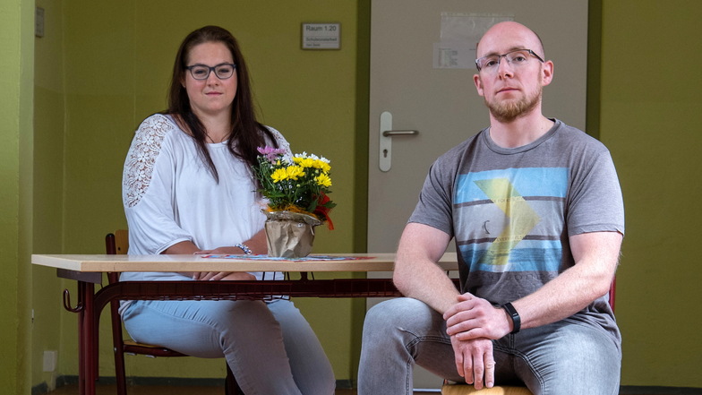 Elternratsvorsitzende Peggy Popig und Sozialarbeiter Heiner Seibt hoffen, dass ab kommendem Jahr das Förderschulzentrum in Görlitz eine Förderung für die Schulsozialarbeit erhalten wird.