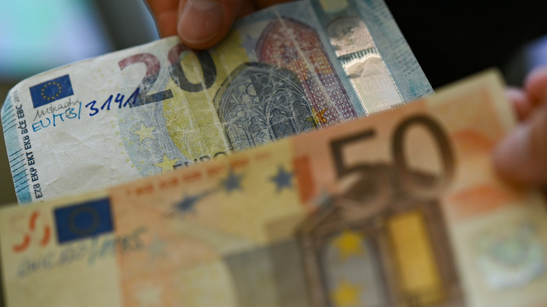In Sachsen sind 2023 tausende falsche Banknoten augetaucht.