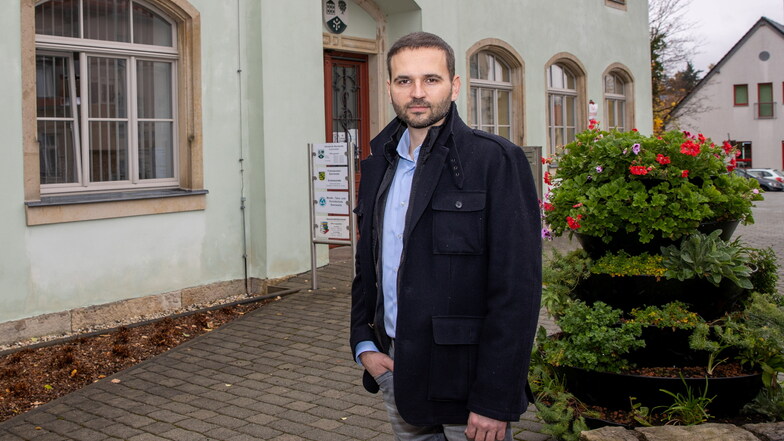 Roland Auxel (CDU) will nicht nur Bürgermeister in Bannewitz werden, sondern auch das Bürgerhaus noch mehr zum Zentrum des Gemeindelebens machen.