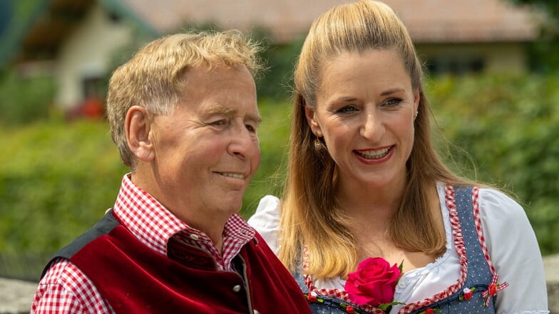 Stefanie Hertel mit ihrem Vater Eberhard Hertel.