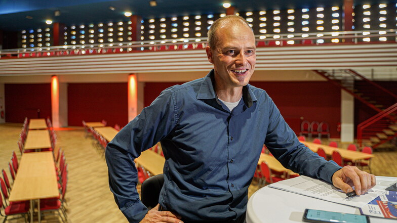 René Kutschke arbeitet seit Anfang Mai als Manager für die Krone in Bautzen. Er träumt von mehr Veranstaltungen für Kinder - und dem Auftritt einer DDR-Band in der Stadthalle.
