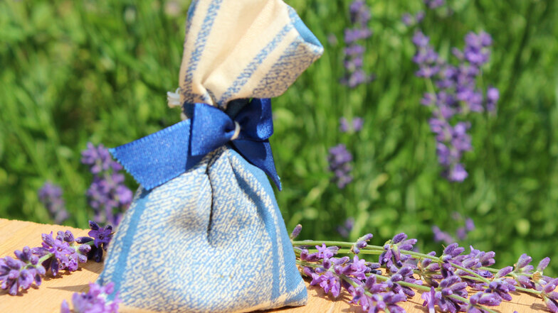 Ein Lavendelsäckchen ist schnell gebastelt und sorgt für frischen Duft im Kleiderschrank.