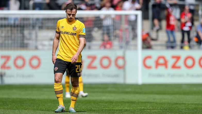Nachdem Ausgleichstreffer gegen Freiburg II reagierte Jakob Lemmer enttäuscht. Können er und Dynamo zumindest am Ende der Saison jubeln?