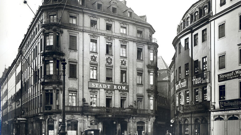 So sah das Hotel Stadt Rom einst aus. 
