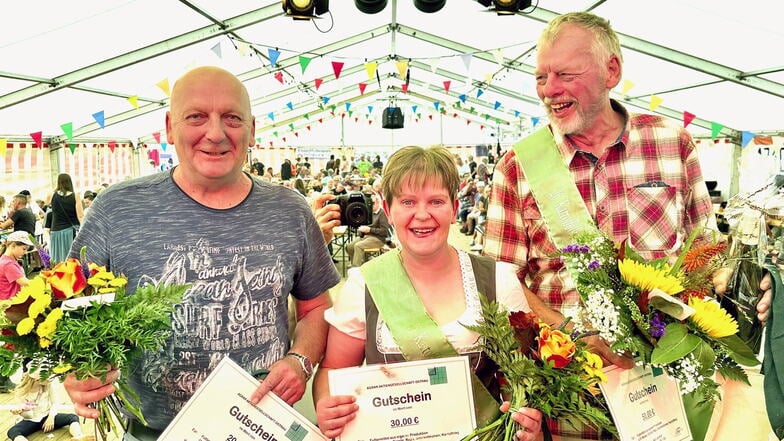 Günter Grahl (von links), Kerstin Fleischer und Frank Zill standen sich im Finale gegenüber.