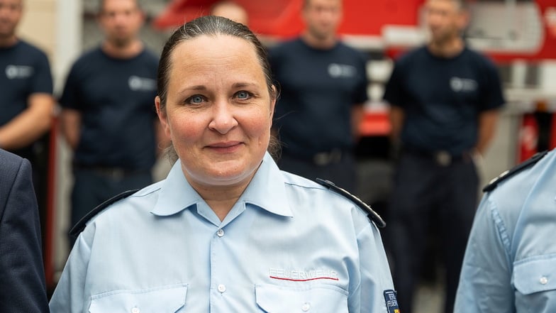 Anja Weigel ist die neue Leiterin der Berufsfeuerwehr Görlitz.