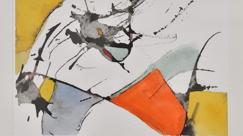 Zarina Stahnke's drawings are more abstract than those of her colleagues. 