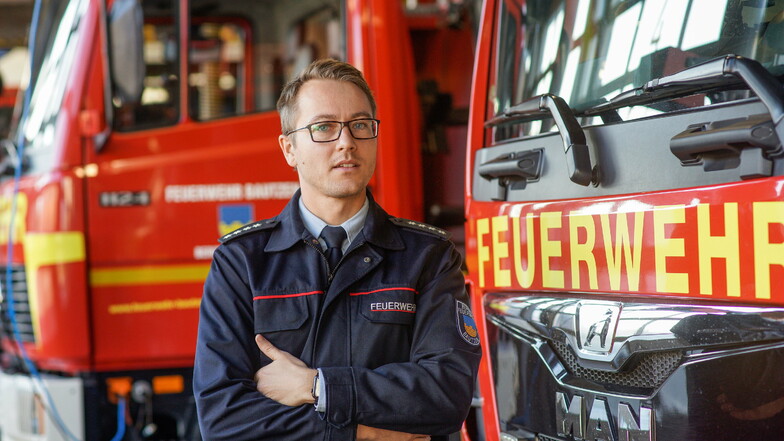 Markus Bergander ist seit 2015 Bautzens oberster Feuerwehrmann. Er sorgt sich um die Einsatzbereitschaft der freiwilligen Wehren in den Ortsteilen.