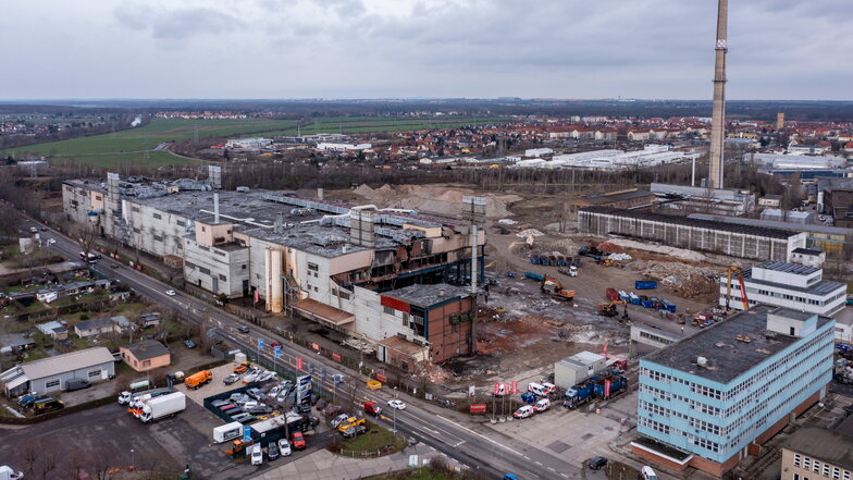 Wenn die Gusswerke Leipzig vollständig abgerissen sind, soll die 150.000 Quadratmeter große Fläche an einen Investor übergeben werden.