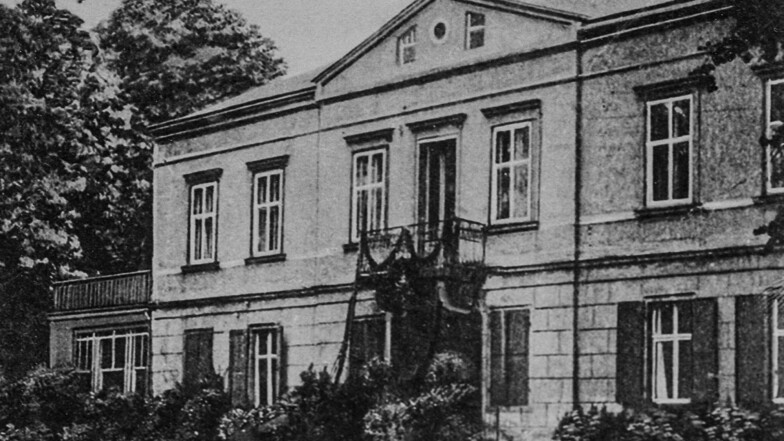 So sah es auf Schloss Pinnewitz früher aus. Ein Originalfoto aus dem Jahr 1902.